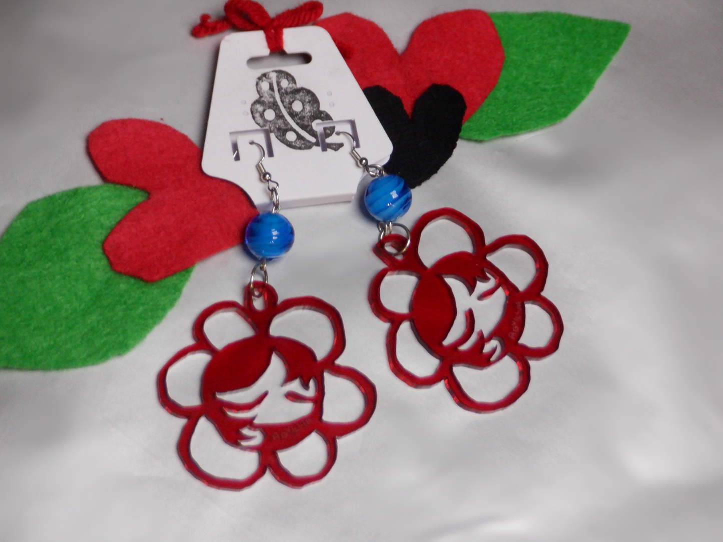 “Face Flower” Earrings